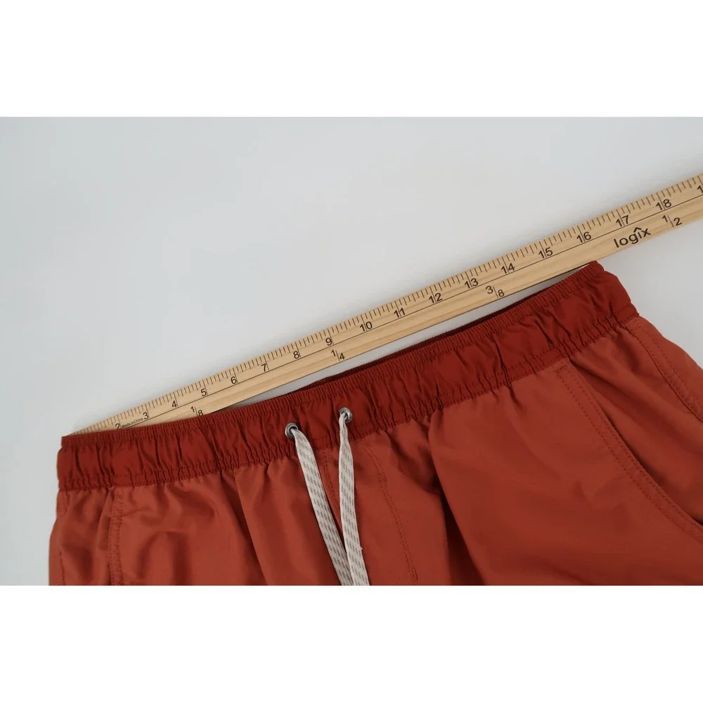 Vuori Kore Shorts Mens XL Terracotta Burnt Orange Lined Athletic V302